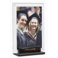 Black Magnetic Leather Based Entrapment (Holds up to a 4"x6" Photo)
